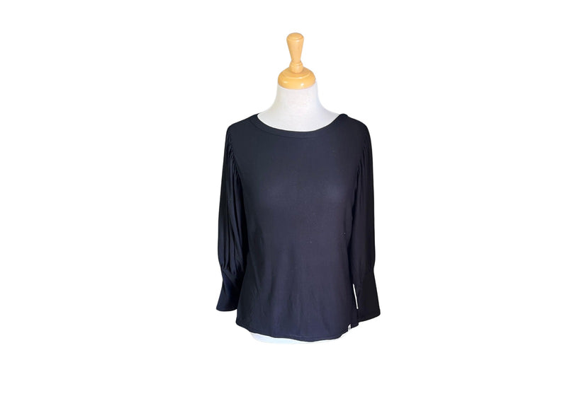 Milana Suze top - plain swart