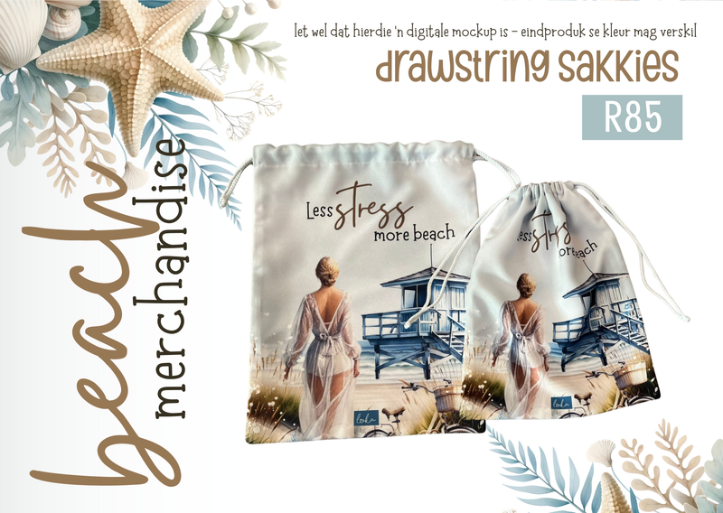 Beach drawstring sakkies