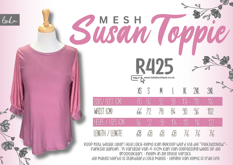 Susan toppie - mesh mou