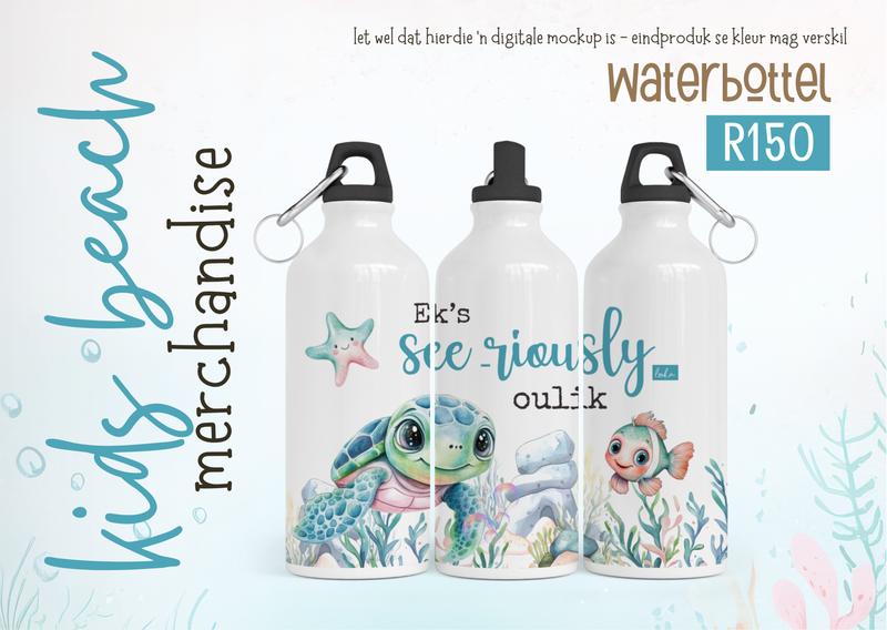 Beach kids_ water botteltjie