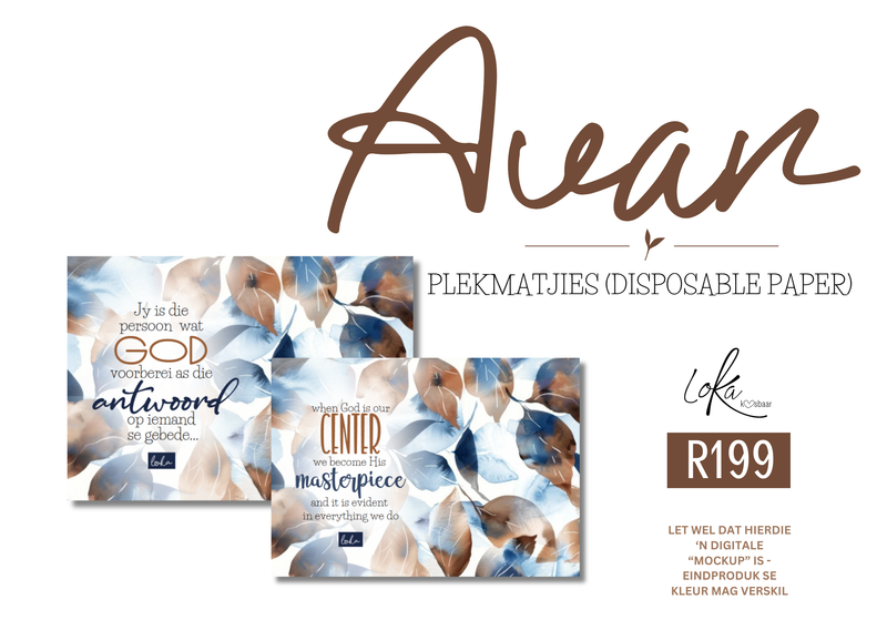 Avar Tafel plekmatjies