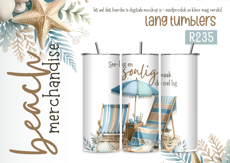 Beach Lang tumblers