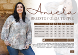 Aniela printed breistof toppie