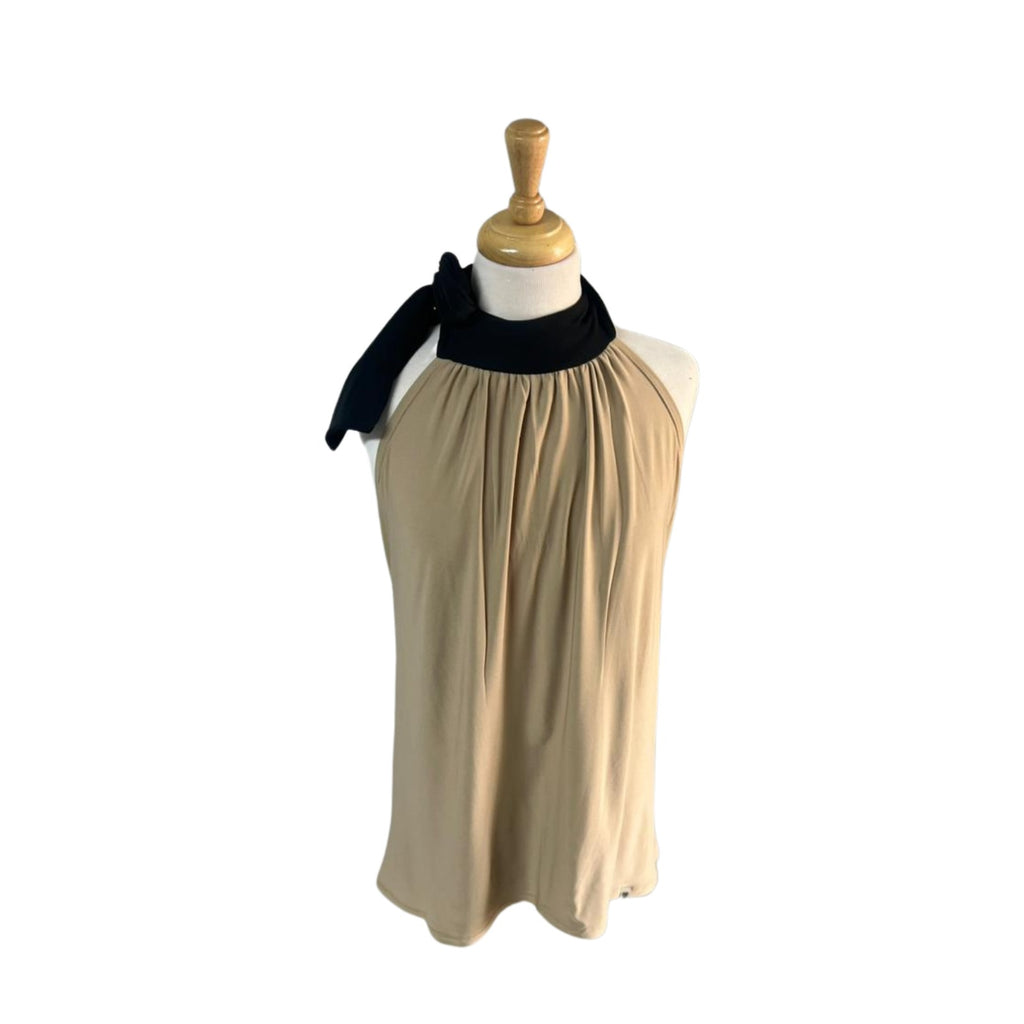 Black and Camel Zelri Top