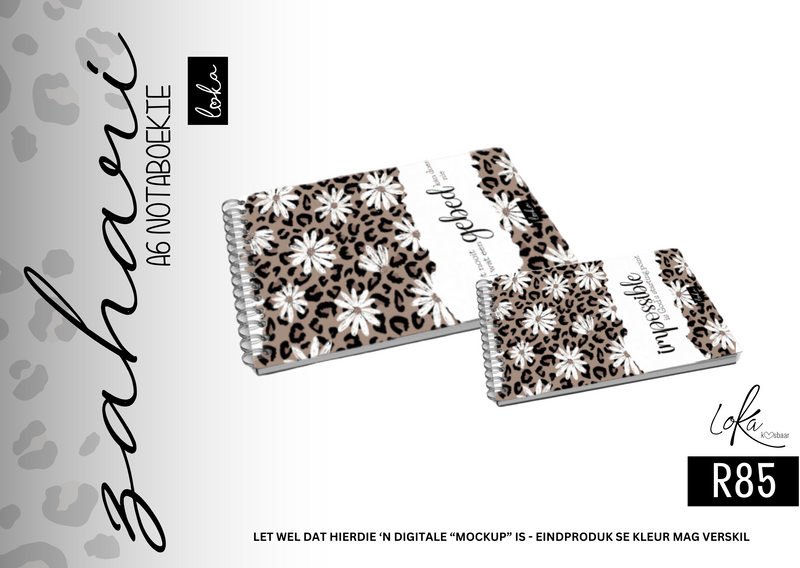 Loka kosbaar notaboekie  - animalprint