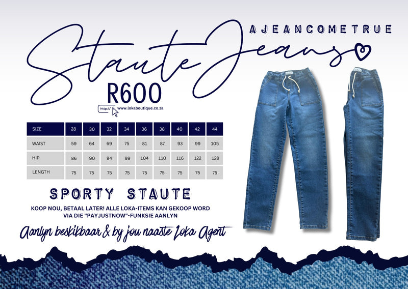 Staute Jean - Sporty maar Stout