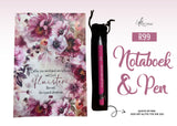Kosbare vrou Notaboekie & Pen