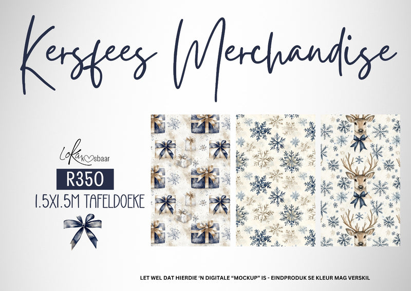 Kersfees tafeldoeke