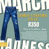 Stellie Jeans - Dark Stukkende Stellie