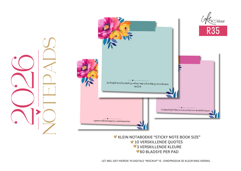 2026 Kosbaar memo pad